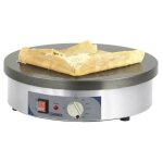 Crpire professionnelle - casselin - 400 mm - inox - 2700 w - rglable 140 - 300c