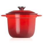 Cocotte - le creuset - 18cm - cerise - fonte �maill�e - compatible induction