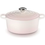 Cocotte ronde - le creuset - 20 cm - fonte �maill�e - shell pink