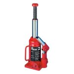 Cric hydraulique bouteille 5 tonnes rouge