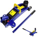 Cric hydraulique de chariot de 2 tonnes cric de plancher de caravane de camion lourd - bleu.