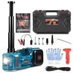 Cric hydraulique �lectrique 5t 12v cric de voiture gonfleur avec affichage num�rique pour r�parations ...