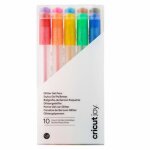 Cricut stylos gel paillet�s multicolores 08 mm - 10 pi�ces (compatibles cricut joy)
