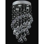Cristal lustre plafonnier3 ampoule lustre clairage pour salon salle  manger chambre 36 x h. 62 cm