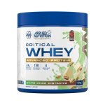 Critical whey 132g chocolat blanc � la pistache applied nutrition proteine