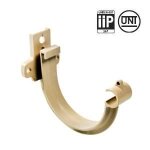 Crochet bandeau pvc 16 demi - ronde - sable - fixation gouttière pvc first plast Crochet bandeau pvc 16 demi - ronde - sable - fixation gouttière pvc first plast