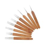 Crochets pour dreadlocks - tressage de cheveux - tissage � laiguille - ensemble de 9 pi�ces - manche ...