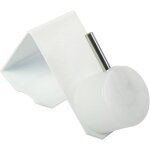 Crochets de fen�tre pour tringle � rideaux - febest - lot de 2 - fixation lat�rale et haute - m�tal - ...