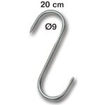 Crochet inox de boucher esse 20 cm diamtre 9mm lot de 2