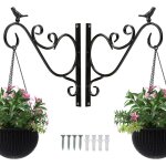 Crochet mural 30cm support pour plante lot de 2 d�coration ext�rieure balcon oiseau jardin ext�rieur ...