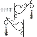 Crochet mural crochet de plante ext�rieur 30cm lot de 2 support pour plante pots suspendus porte - fleur ...