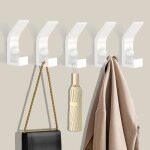Crochets muraux robustes 5 pi�ces pateres en m�tal avec vis crochet double porte serviette pat�re porte ...