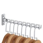 Crochets pat�re murale pliable avec 8 trous et 8 emplacements pour cartes porte cintre mural en acier ...