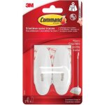 Crochet - 3m command - moyen modèle - métal - languettes adhésives - lot de 2 Crochet - 3m command - moyen modèle - métal - languettes adhésives - lot de 2