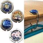 Crochet de sac � main pliable 4 pi�ces cristal fille accroche bourse chemin�e table restaurant bureau ...