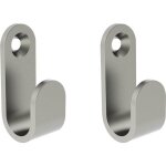 Crochet � vis - chrom� - acier inoxydable - livr� par 2