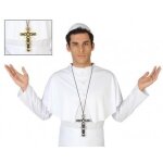 Croix de pretre pape - atosa - accessoire de dguisement pour homme - couleur principale: blanc