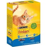 Croquettes pour chat adulte - friskies - saumon et lgumes - 20 sacs de 400g - aliment complet