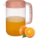 Cruche � eau - non sp�cifi� - 4l - plastique - couleur rose - couvercle anti - fuite