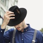 Cs chapeau fedora feutre homme - chapeau trilby en laine noir pour homme adulte - csvso827a5866 Cs chapeau fedora feutre homme - chapeau trilby en laine noir pour homme adulte - csvso827a5866