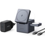 Station de recharge - anker - cube magsafe - 3 en 1 - charge sans fil 15 w - design compact