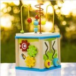 Cube dactivit multifonctionnel ensemble centre de jouet color en bois avec jeu de labyrinthe cadeau ...