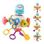 Cube dactivit�s sensoriel montessori 8 en 1 - jouet d�veil b�b� 6 18 mois id�al pour voyage en avion