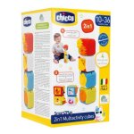 Cubes empilables - chicco - lot de 4 - multicolore - plastique - 10 mois et plus