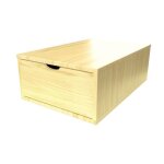 Cube de rangement - abc meubles - bois massif - profondeur 75 cm - tiroir - couleur miel