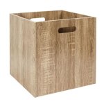 Cube de rangement bois 30x30cm naturel