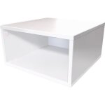 Cube de rangement bois largeur 50 cm - couleur - blanc dimensions - 50x50