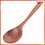 Cuill�re � m�langer - akozon - cuill�re � m�langer - bois de teck - manche long 24 cm - sans rev�tement ...