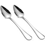 Cuill�re de service en acier inoxydable cuill�res � dessert cuill�res � pamplemousse argent en acier ...