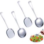 Cuillères de service - cuisine - acier inoxydable - 4 pièces - design Élégant - compatible lave - vaisselle ... Cuillères de service - cuisine - acier inoxydable - 4 pièces - design Élégant - compatible lave - vaisselle ...