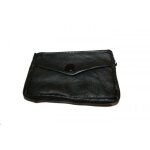 Cuir noir porte - monnaie avec porte - cls