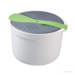 Cuiseur � p�tes - antiadh�sif - micro - ondes - 2l - polyvalent - vert