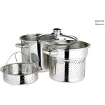 Cuiseur à pâtes - kitchen craft - inox - 5 litres - Économie d'énergie - tous feux compatibles Cuiseur à pâtes - kitchen craft - inox - 5 litres - Économie d'énergie - tous feux compatibles