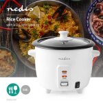 Cuiseur à riz 300 w 06 l blanc panier cuit vapeur Cuiseur à riz 300 w 06 l blanc panier cuit vapeur
