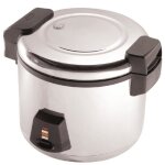 Cuiseur  riz professionnel - buffalo - 6 litres - inox - fonction de maintien automatique de la chaleur ...