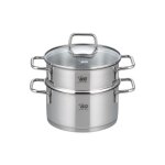 Cuiseur vapeur en inox 18 cm de 2 litres elo citrin