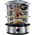 Cuiseur vapeur - russell hobbs - 800 w - argenté - 3 paniers vapeurs - minuteur 60 min Cuiseur vapeur - russell hobbs - 800 w - argenté - 3 paniers vapeurs - minuteur 60 min