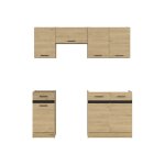 Cuisine compl�te 180 cmensemble de meuble de cuisine coloris ch�ne berstein plan de travail non inclus ...