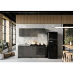 Cuisine compl�te madera dmora en bois nobilit� gris anthracite