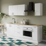 Cuisine compl�te silphora dmora en bois noble blanc