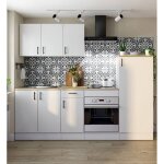 Cuisine compl�te telinea dmora en bois nobilit� blanc