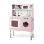 Cuisine enfant dreamade avec hotte machine � laver sons et lumi�res jouet dimitation rose