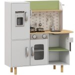 Ensemble de cuisine pour enfants aiyaplay bois 84x34x89cm blanc
