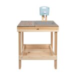 Cuisine enfant - small foot - cuisine de boue et table de jeu - beige - bois massif - plan de travail ...