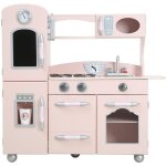 Cuisine enfant - teamson kids - style retro - rose - 97 x 29 x 93