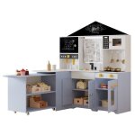 Cuisine enfantcuisine jouet multifonctionnelle �quip�e d?accessoires de cuisine60x90x105cm